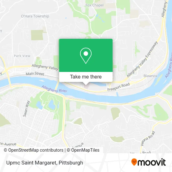 Mapa de Upmc Saint Margaret