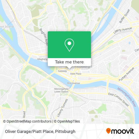 Mapa de Oliver Garage/Piatt Place
