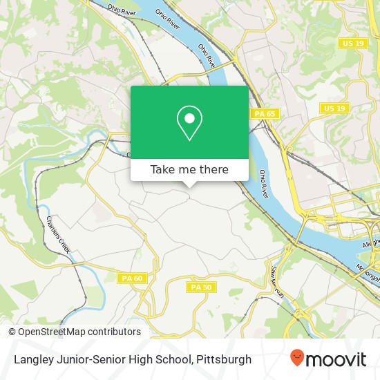 Mapa de Langley Junior-Senior High School