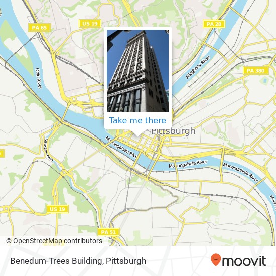 Mapa de Benedum-Trees Building