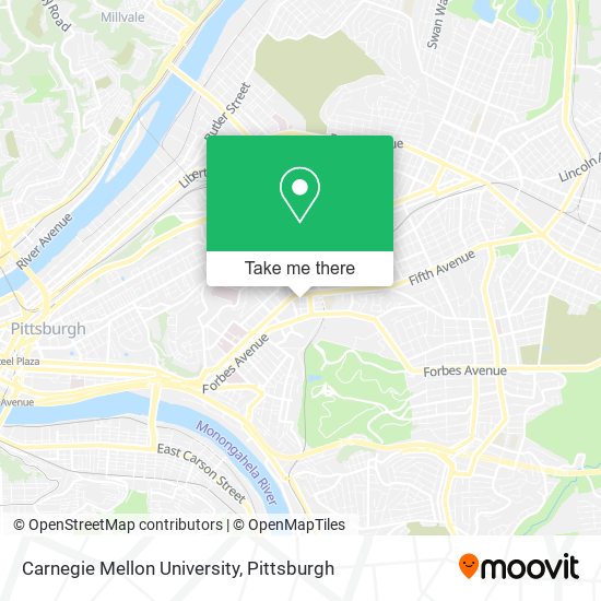 Mapa de Carnegie Mellon University