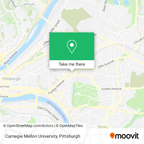 Carnegie Mellon University map