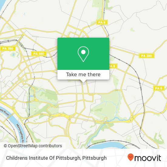 Mapa de Childrens Institute Of Pittsburgh