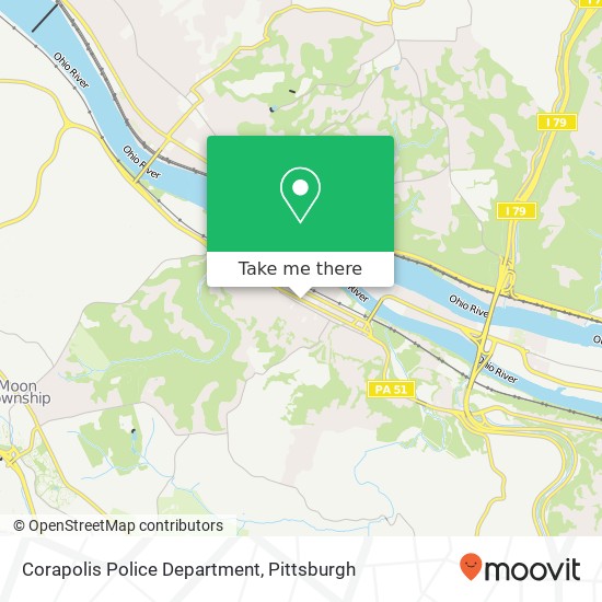 Corapolis Police Department map