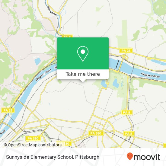 Mapa de Sunnyside Elementary School