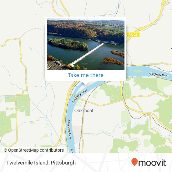 Mapa de Twelvemile Island