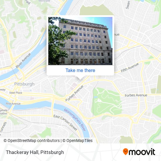 Mapa de Thackeray Hall