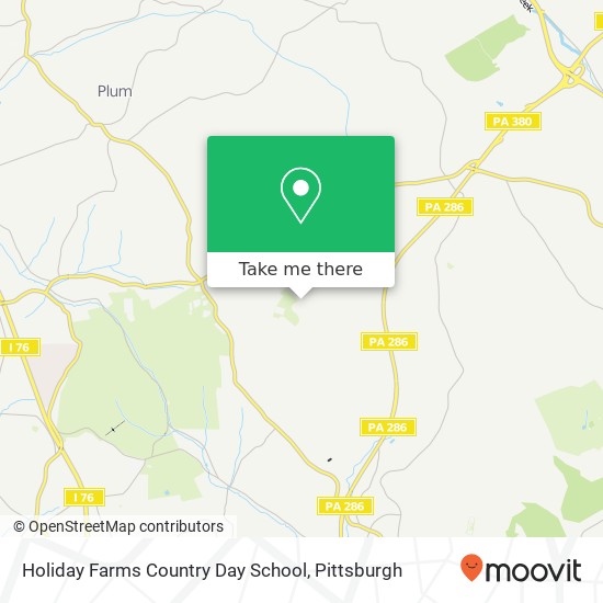 Holiday Farms Country Day School map