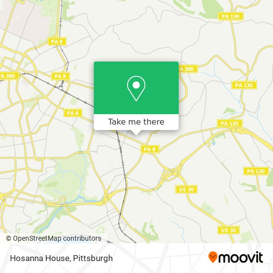 Hosanna House map