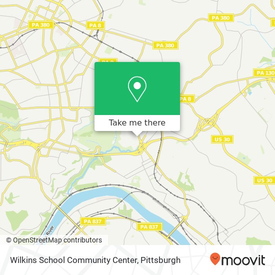 Wilkins School Community Center map