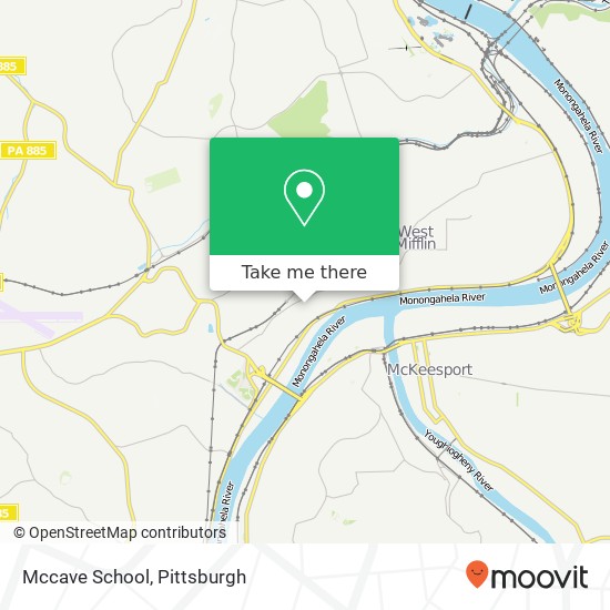 Mccave School map