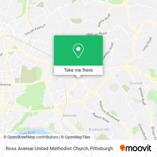 Ross Avenue United Methodist Church map