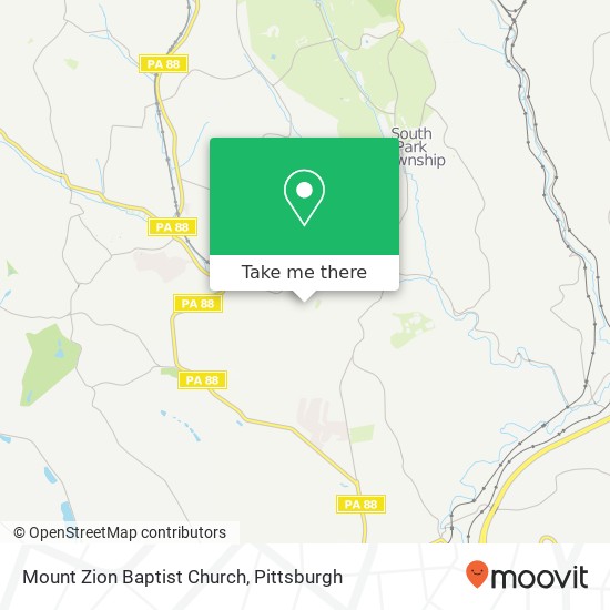 Mount Zion Baptist Church map
