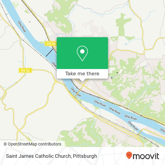 Saint James Catholic Church map
