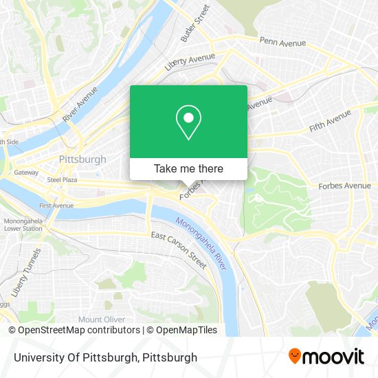 University Of Pittsburgh map