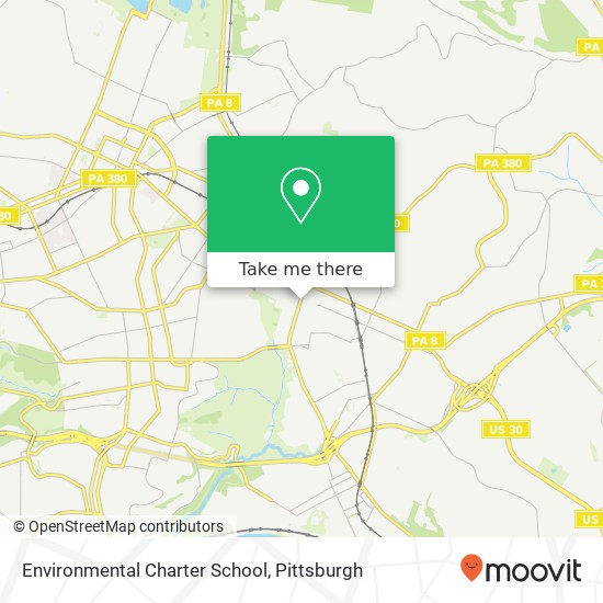 Mapa de Environmental Charter School