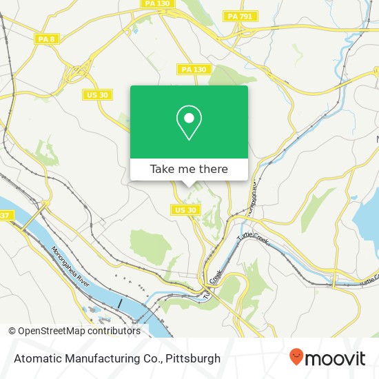 Atomatic Manufacturing Co. map