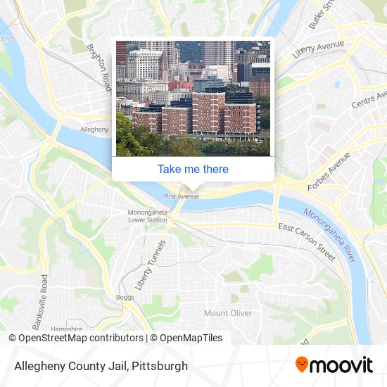 Allegheny County Jail map