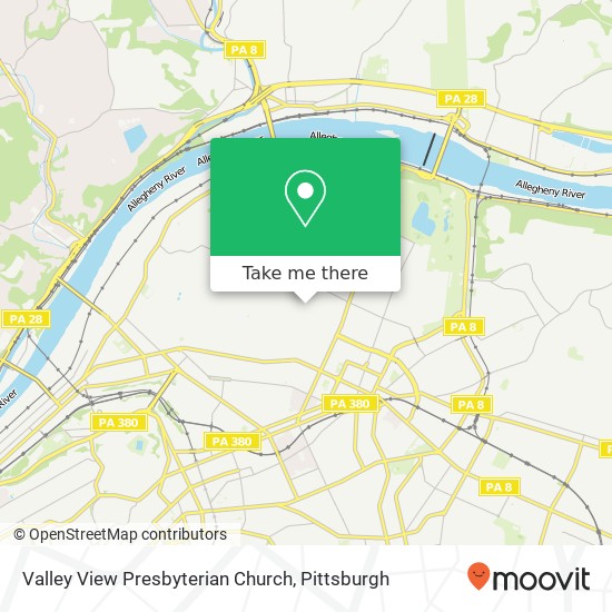 Valley View Presbyterian Church map