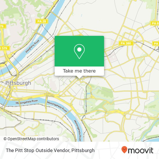The Pitt Stop Outside Vendor map