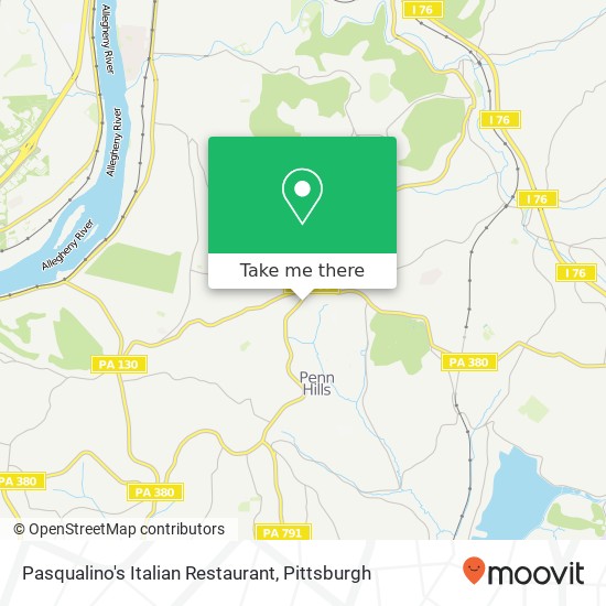 Mapa de Pasqualino's Italian Restaurant