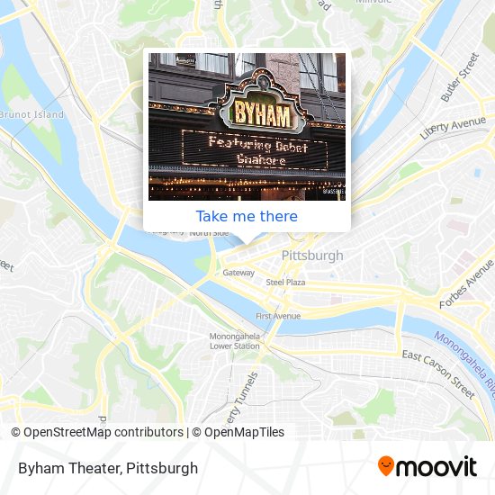 Byham Theater map