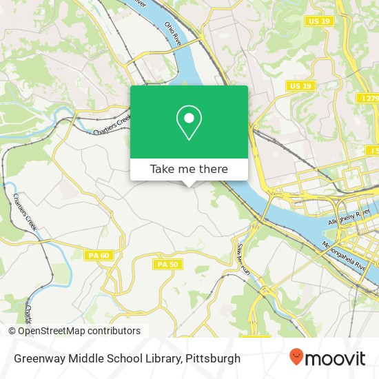 Mapa de Greenway Middle School Library