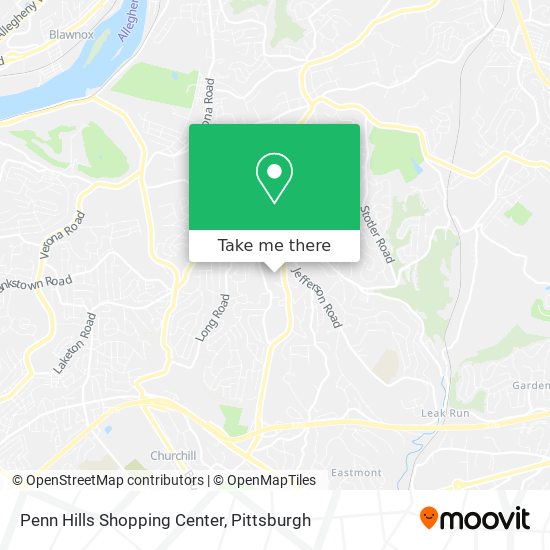 Penn Hills Shopping Center map