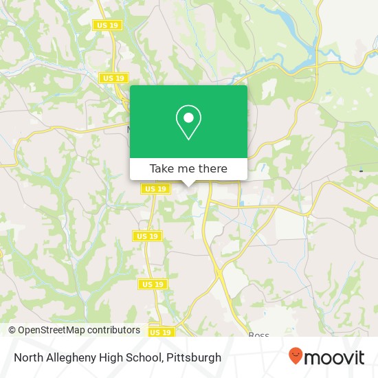 Mapa de North Allegheny High School
