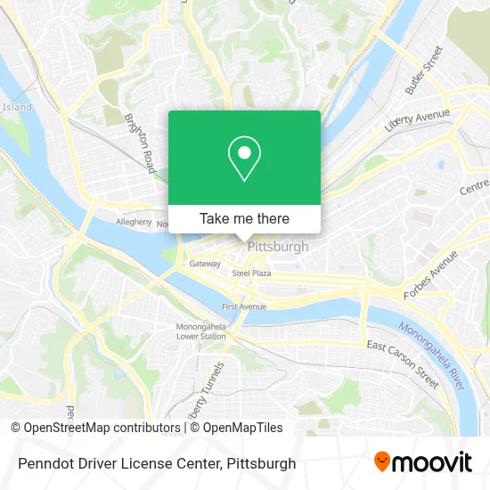 Penndot Driver License Center map