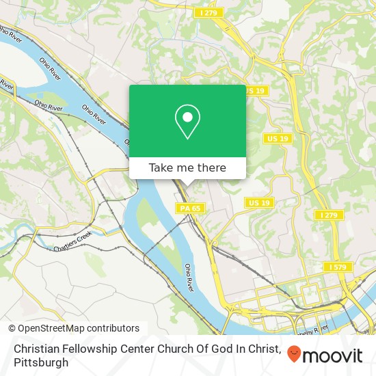 Mapa de Christian Fellowship Center Church Of God In Christ