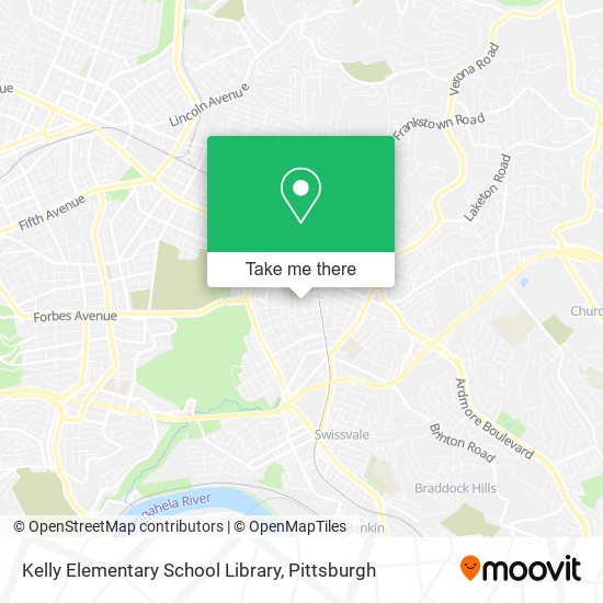 Kelly Elementary School Library map