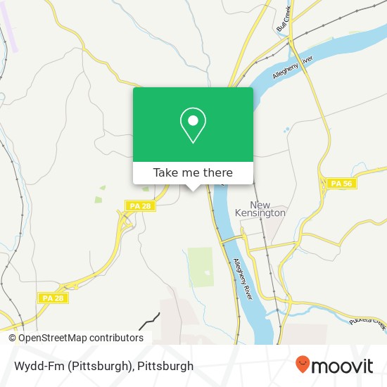 Mapa de Wydd-Fm (Pittsburgh)