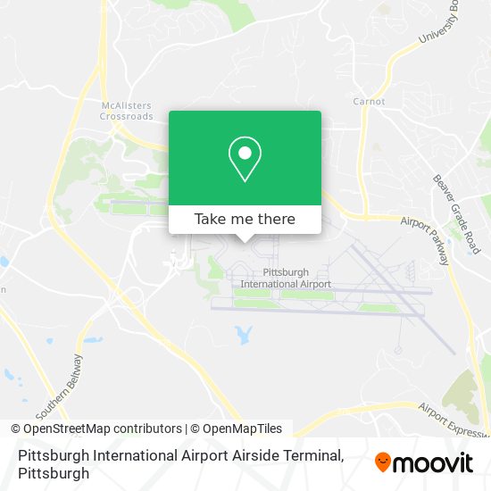 Mapa de Pittsburgh International Airport Airside Terminal