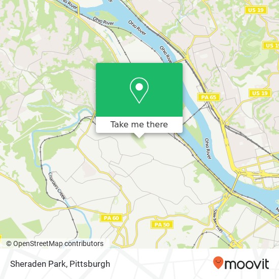 Sheraden Park map