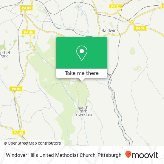Windover Hills United Methodist Church map
