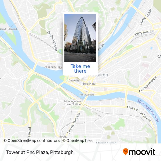 Tower at Pnc Plaza map