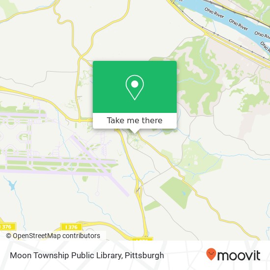 Moon Township Public Library map