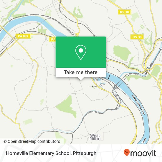 Mapa de Homeville Elementary School
