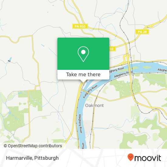 Harmarville map