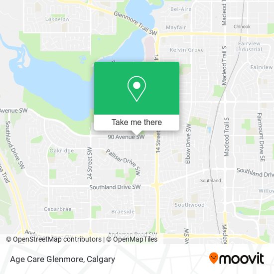 Age Care Glenmore map