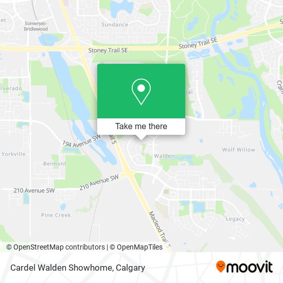 Cardel Walden Showhome map