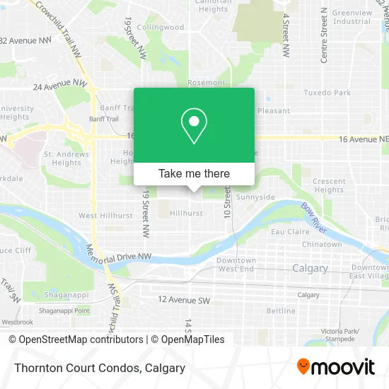 Thornton Court Condos map