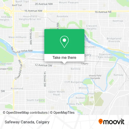 Safeway Canada map