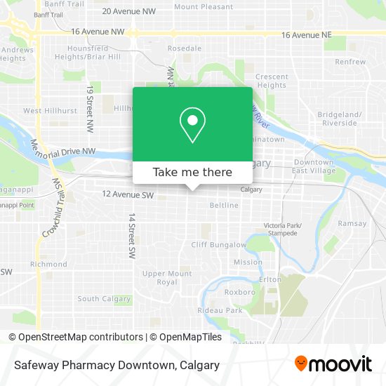 Safeway Pharmacy Downtown map