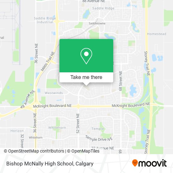 Bishop McNally High School map