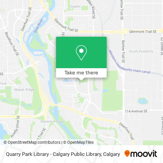 Quarry Park Library - Calgary Public Library map