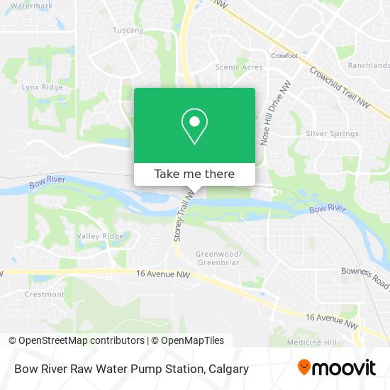 Bow River Raw Water Pump Station map