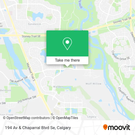 194 Av & Chaparral Blvd Se map