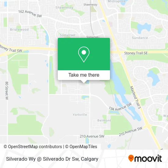 Silverado Wy @ Silverado Dr Sw map